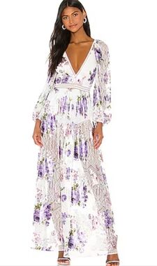 For Love And Lemons | Dresses | For Love And Lemons Dakota Floral Maxi Dress  | Poshmark